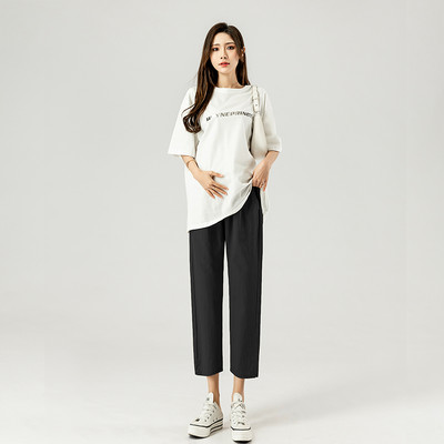 Kõrge vöökohaga puhtad püksid rasedatele