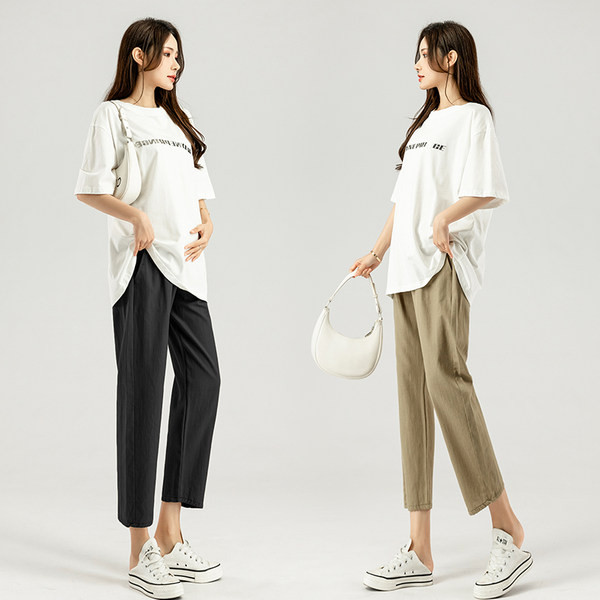 Kõrge vöökohaga puhtad püksid rasedatele