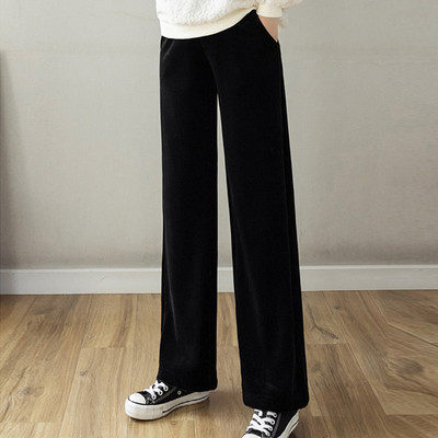 Pantaloni casual dama cu talie inalta model nou