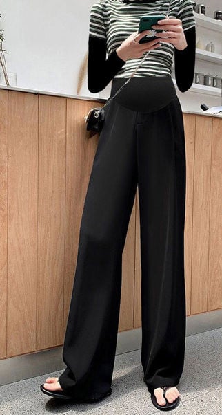 Ежедневен дамски панталон с джоб и висока талия