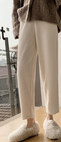 Γυναικείο καθαρό παντελόνι - με ψηλή μέση