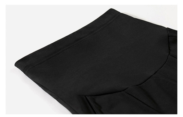 Ženske ležerne hlače s prorezom visokog struka