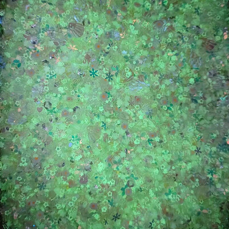 Φωτεινό Νύχι Neon Glitter Sequin Mixed Star Heart Flower Gillter Sequin Fluorescent Flake Glow In The Nail Art Manicure Decor