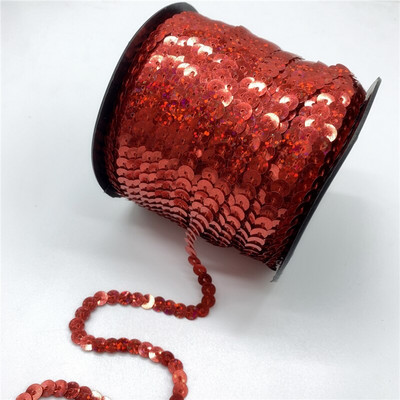 5 Yards/Παρτίδα 6mm Πολύχρωμες πούλιες Γυαλιστερές πολυεπίπεδες χαλαρές πούλιες Πιλέτες Ράψιμο Γαμήλια χειροτεχνία DIY Scrapbooking μενταγιόν