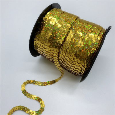 5 Yards/Παρτίδα 6mm Πολύχρωμες πούλιες Γυαλιστερές πολυεπίπεδες χαλαρές πούλιες Πιλέτες Ράψιμο Γαμήλια χειροτεχνία DIY Scrapbooking μενταγιόν