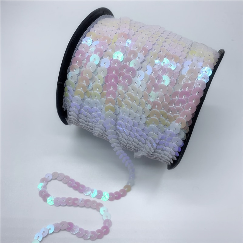 5 Yards/Παρτίδα 6mm Πολύχρωμες πούλιες Γυαλιστερές πολυεπίπεδες χαλαρές πούλιες Πιλέτες Ράψιμο Γαμήλια χειροτεχνία DIY Scrapbooking μενταγιόν