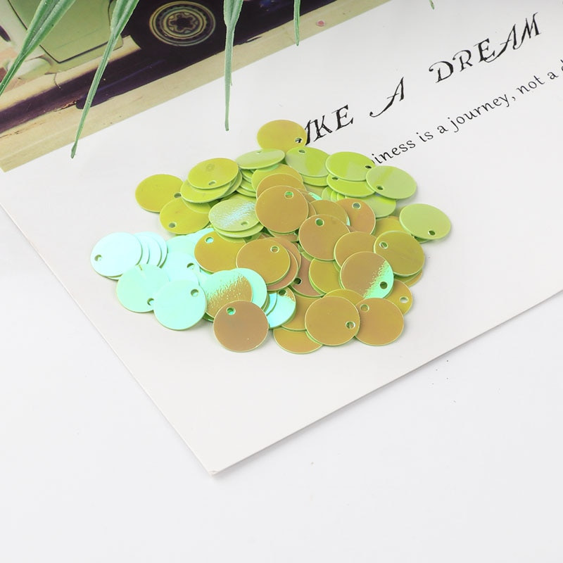 Νέα PVC Flat Round Loose Sequins Paillettes Sewing Craft DIY αξεσουάρ για ένδυμα Lentejuelas Para Coser