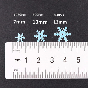 Χονδρική 7mm 10mm 13mm λευκές παγιέτες χιονονιφάδας DIY PVC Χριστουγεννιάτικες Πιλέτες λουλουδιών Ραπτική χειροτεχνία Lentejuelas Ενδύματα Αξεσουάρ