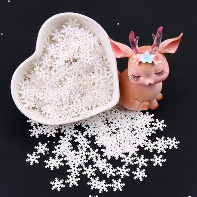 Χονδρική 7mm 10mm 13mm λευκές παγιέτες χιονονιφάδας DIY PVC Χριστουγεννιάτικες Πιλέτες λουλουδιών Ραπτική χειροτεχνία Lentejuelas Ενδύματα Αξεσουάρ