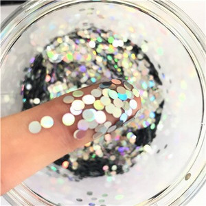 Ultrathin 2000Pcs 8mm Λευκό Κρυστάλλινο Διάφανο Snowflake Loose Sequins Paillettes Nail Craft Χριστουγεννιάτικη Διακόσμηση Κομφετί 8g