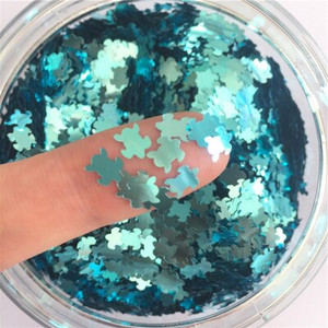 Ultrathin 2000Pcs 8mm Λευκό Κρυστάλλινο Διάφανο Snowflake Loose Sequins Paillettes Nail Craft Χριστουγεννιάτικη Διακόσμηση Κομφετί 8g