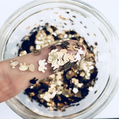 Ultrathin 2000Pcs 8mm Λευκό Κρυστάλλινο Διάφανο Snowflake Loose Sequins Paillettes Nail Craft Χριστουγεννιάτικη Διακόσμηση Κομφετί 8g