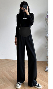 Naiste vabaaja püksid – kõrge vöökoha ja taskuga