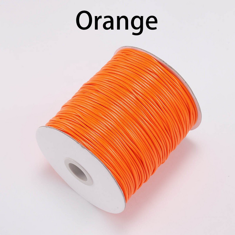 0,5/0,8/1,0/1,5/2,0 mm vaškuotos medvilnės virvelė, odinė linija, siūlų virvelė, kaklo papuošalų virvė, skirta apyrankėms gaminti „pasidaryk pats“