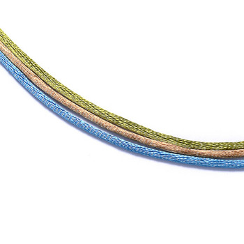 20 м/лот 2,5 мм цветен найлонов черен плъх от сатен за китайско завързване на копринен макраме шнур с мъниста плетен конец от шамбала