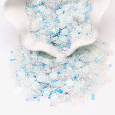 10g/50g Glitter Sequin Mix Star Heart Dot Butterfly Shape Πολύχρωμες πούλιες νυχιών για Shaker Nail Art Flakies Paillette