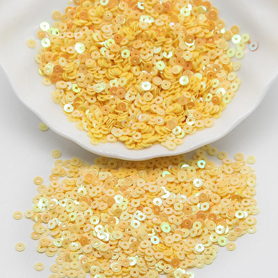 Παγιέτες λέιζερ 3/4/5/6/mm PVC στρογγυλές παγιέτες Ράψιμο Wedding Craft Fancy Dress Scrapbook Simple Fashion