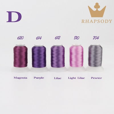 40W poliesterio siuvinėjimo siūlai 500M gijų siūlai, didelio stiprumo blizgesys, skirtas Brother/Babylock/Janome siuvimo mašinai namų siūlai