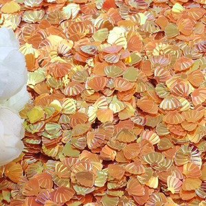 Παγιέτες με κοχύλι 7mm PVC Loose Sequin Glitter Paillettes για Ράψιμο Μανικιούρ Νυχιών Διακοσμητικό Γάμου Κομφετί Lentejuelas 10g