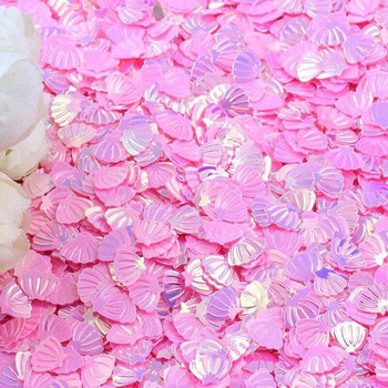 Παγιέτες με κοχύλι 7mm PVC Loose Sequin Glitter Paillettes για Ράψιμο Μανικιούρ Νυχιών Διακοσμητικό Γάμου Κομφετί Lentejuelas 10g