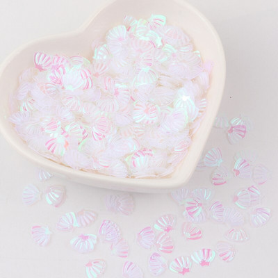 Παγιέτες με κοχύλι 7mm PVC Loose Sequin Glitter Paillettes για Ράψιμο Μανικιούρ Νυχιών Διακοσμητικό Γάμου Κομφετί Lentejuelas 10g