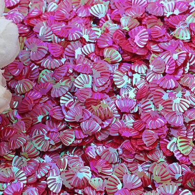 Παγιέτες με κοχύλι 7mm PVC Loose Sequin Glitter Paillettes για Ράψιμο Μανικιούρ Νυχιών Διακοσμητικό Γάμου Κομφετί Lentejuelas 10g