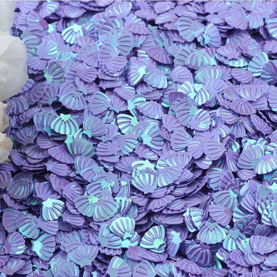 Παγιέτες με κοχύλι 7mm PVC Loose Sequin Glitter Paillettes για Ράψιμο Μανικιούρ Νυχιών Διακοσμητικό Γάμου Κομφετί Lentejuelas 10g