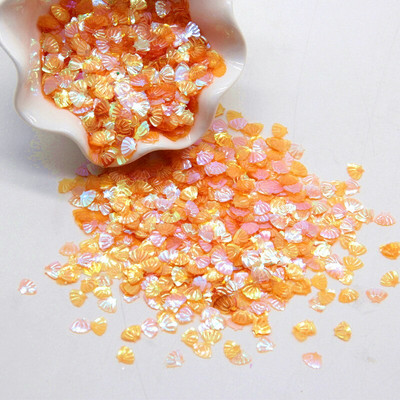 Παγιέτες με κοχύλι 7mm PVC Loose Sequin Glitter Paillettes για Ράψιμο Μανικιούρ Νυχιών Διακοσμητικό Γάμου Κομφετί Lentejuelas 10g