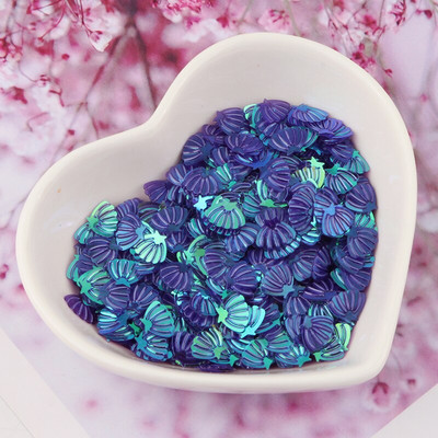 Παγιέτες με κοχύλι 7mm PVC Loose Sequin Glitter Paillettes για Ράψιμο Μανικιούρ Νυχιών Διακοσμητικό Γάμου Κομφετί Lentejuelas 10g