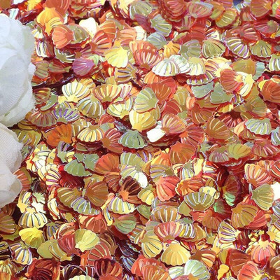 Παγιέτες με κοχύλι 7mm PVC Loose Sequin Glitter Paillettes για Ράψιμο Μανικιούρ Νυχιών Διακοσμητικό Γάμου Κομφετί Lentejuelas 10g