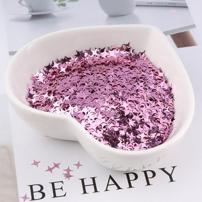 Φιλικές προς το περιβάλλον PET Ultrathin 4mm Cross Star Nail Sequin Μικτή ολογραφική λέιζερ Silver Glitter πούλιες για Craft Nail Art Decor