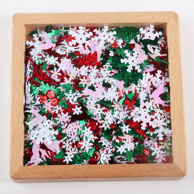 Christmas DIY Sequins Elk Christmas Tree Pattern Multi Size Lovely Garments Sewing Material Manicure Accessories Art Decoration