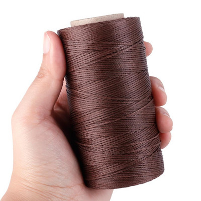 260m 150D 0,8 мм кожен восъчен шнур за конец за шиене Ръчно зашиване на восъчен конец шнур за кожени занаяти Направи си сам