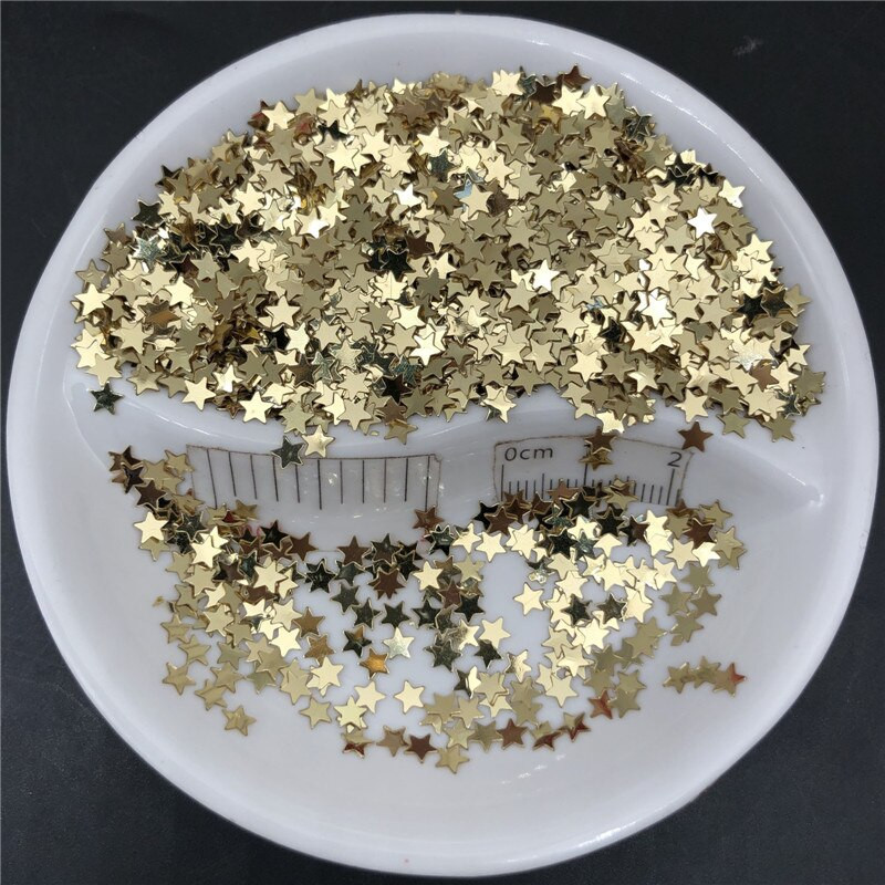 20g Gold Star n Moon PVC lahtised litrid Glitter Paillettes küünte kunsti maniküüriks, pulmakonfettiks, kaunistusteks tarvikud, täiteaine