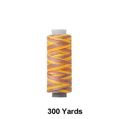 300/1000 Yards 402 Πολυεστερικές κλωστές Ράψιμο & Κουίλτινγκ Χέρι Ραπτομηχανής-Βαμμένο ουράνιο τόξο Κλωστή ραπτικής για κεντήματα & μηχανή