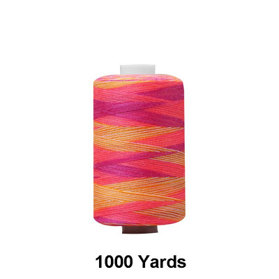 300/1000 Yards 402 Πολυεστερικές κλωστές Ράψιμο & Κουίλτινγκ Χέρι Ραπτομηχανής-Βαμμένο ουράνιο τόξο Κλωστή ραπτικής για κεντήματα & μηχανή