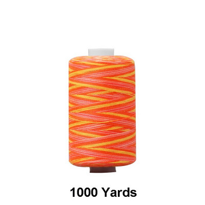 300/1000 Yards 402 Πολυεστερικές κλωστές Ράψιμο & Κουίλτινγκ Χέρι Ραπτομηχανής-Βαμμένο ουράνιο τόξο Κλωστή ραπτικής για κεντήματα & μηχανή