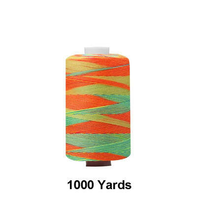 300/1000 Yards 402 Πολυεστερικές κλωστές Ράψιμο & Κουίλτινγκ Χέρι Ραπτομηχανής-Βαμμένο ουράνιο τόξο Κλωστή ραπτικής για κεντήματα & μηχανή