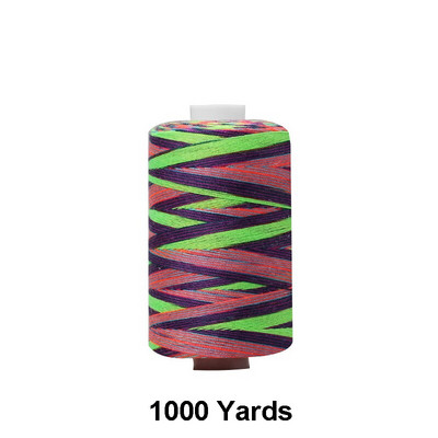 300/1000 Yards 402 Πολυεστερικές κλωστές Ράψιμο & Κουίλτινγκ Χέρι Ραπτομηχανής-Βαμμένο ουράνιο τόξο Κλωστή ραπτικής για κεντήματα & μηχανή