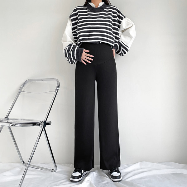 Ležerne trudničke hlače visokog struka