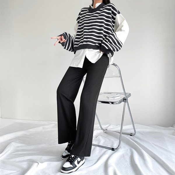 Ležerne trudničke hlače visokog struka