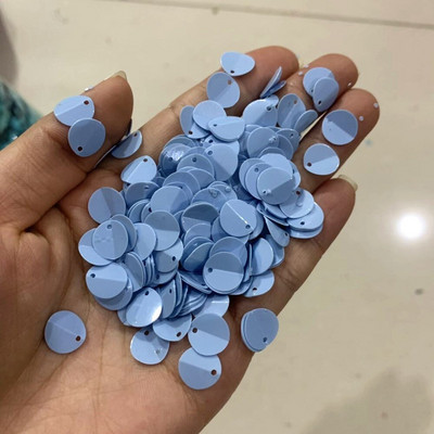 250 τμχ/παρτίδα 10mm Οβάλ διπλωμένες παγιέτες παγιέτες Sewing Craft PVC στρογγυλό κύπελλο πούλιες για παιδιά DIY Αξεσουάρ Γυναικείων Ενδυμάτων