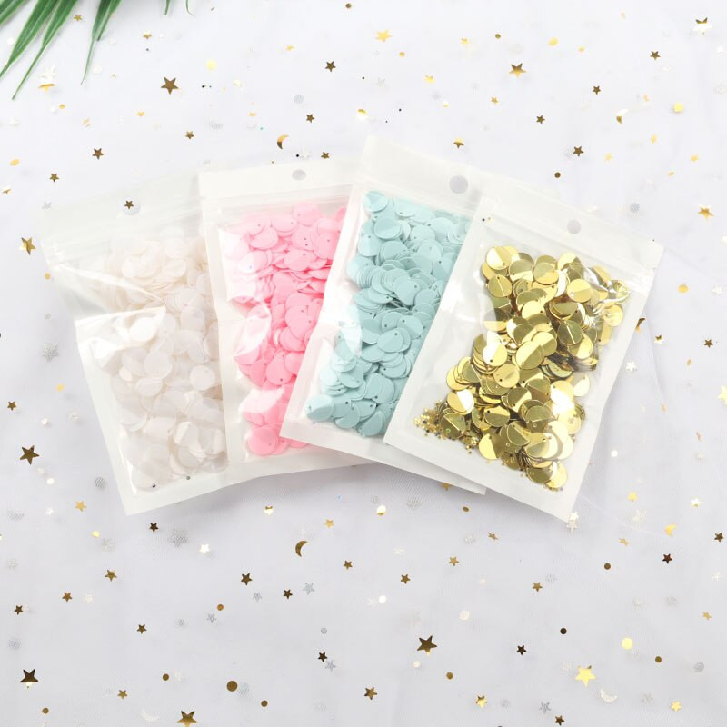 250 τμχ/παρτίδα 10mm Οβάλ διπλωμένες παγιέτες παγιέτες Sewing Craft PVC στρογγυλό κύπελλο πούλιες για παιδιά DIY Αξεσουάρ Γυναικείων Ενδυμάτων