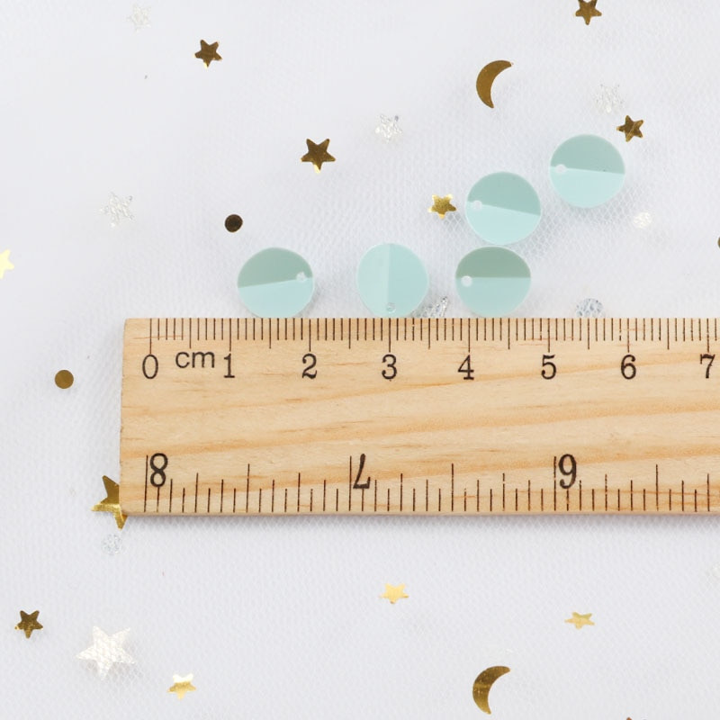 250 τμχ/παρτίδα 10mm Οβάλ διπλωμένες παγιέτες παγιέτες Sewing Craft PVC στρογγυλό κύπελλο πούλιες για παιδιά DIY Αξεσουάρ Γυναικείων Ενδυμάτων