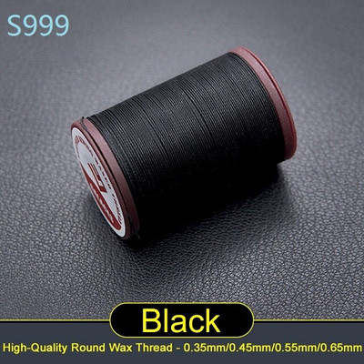 Läbimõõt 0,65 mm 60 meetrit Käsitsi kvaliteetne ümmargune õmblusniit nahast käsitöökäevõru koe polüester Tugevusega niit