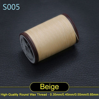 Läbimõõt 0,65 mm 60 meetrit Käsitsi kvaliteetne ümmargune õmblusniit nahast käsitöökäevõru koe polüester Tugevusega niit