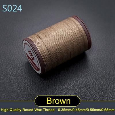 Läbimõõt 0,65 mm 60 meetrit Käsitsi kvaliteetne ümmargune õmblusniit nahast käsitöökäevõru koe polüester Tugevusega niit