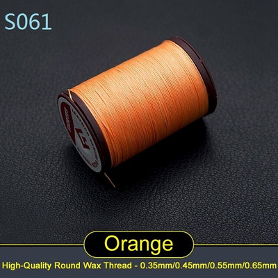 Läbimõõt 0,65 mm 60 meetrit Käsitsi kvaliteetne ümmargune õmblusniit nahast käsitöökäevõru koe polüester Tugevusega niit