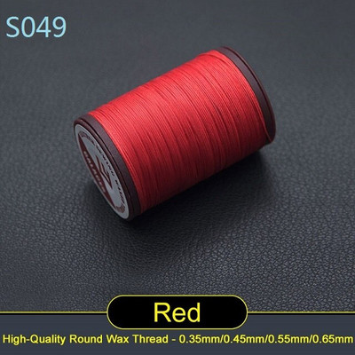 Läbimõõt 0,65 mm 60 meetrit Käsitsi kvaliteetne ümmargune õmblusniit nahast käsitöökäevõru koe polüester Tugevusega niit