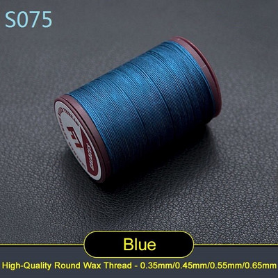 Läbimõõt 0,65 mm 60 meetrit Käsitsi kvaliteetne ümmargune õmblusniit nahast käsitöökäevõru koe polüester Tugevusega niit